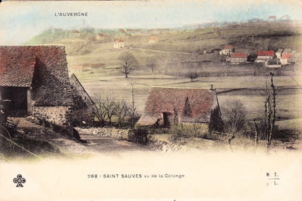 Saint-Sauves vu de la Colonge