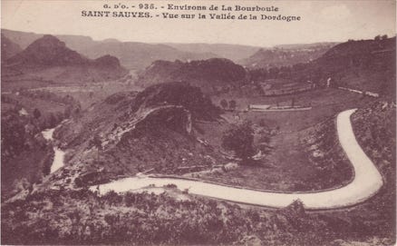 Vue sur la vallée de la Dordogne 