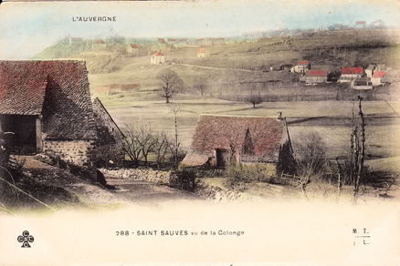 Saint-Sauves vu de la Colonge