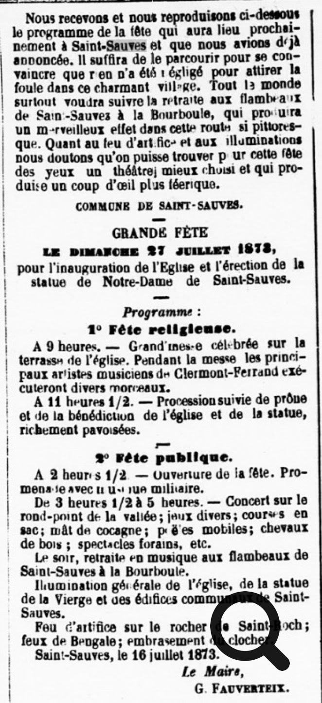 programme, église, vierge, saint-sauves