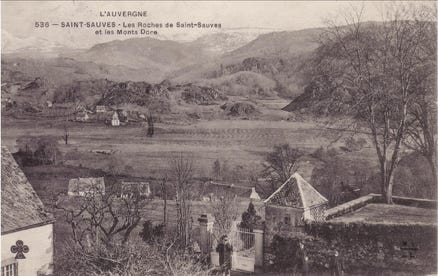 Les roches de Saint-Sauves et les Monts-Dore 
