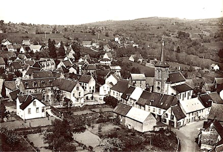 Vue aérienne du bourg