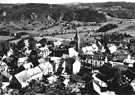 Vue aérienne du bourg