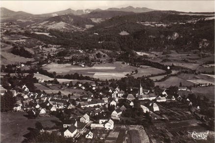 Vue aérienne du bourg