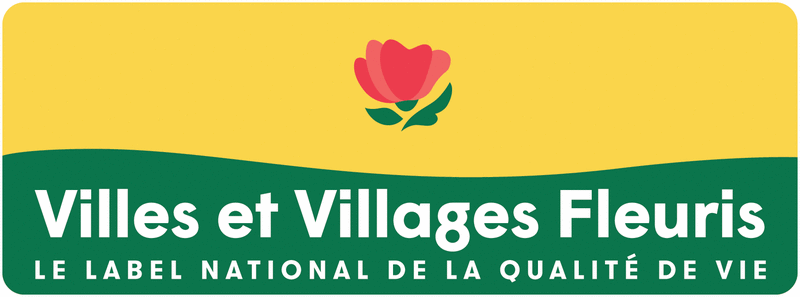 panneau village fleuri