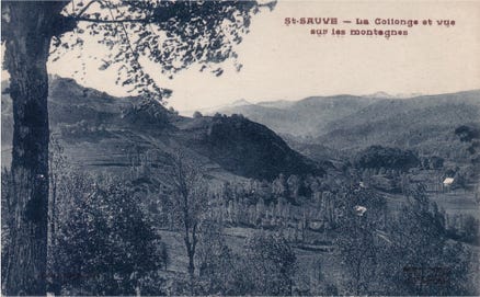 La Collonge et vue sur les montagnes 